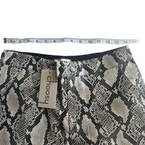 Choosy Women's Faux Snakeskin Wide Leg Pants Size 6 NWT - Picture 4 of 6